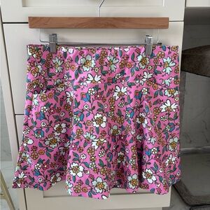 Smith & Quinn Pink Floral Pleated Skort Tennis Golf Skirt Size L